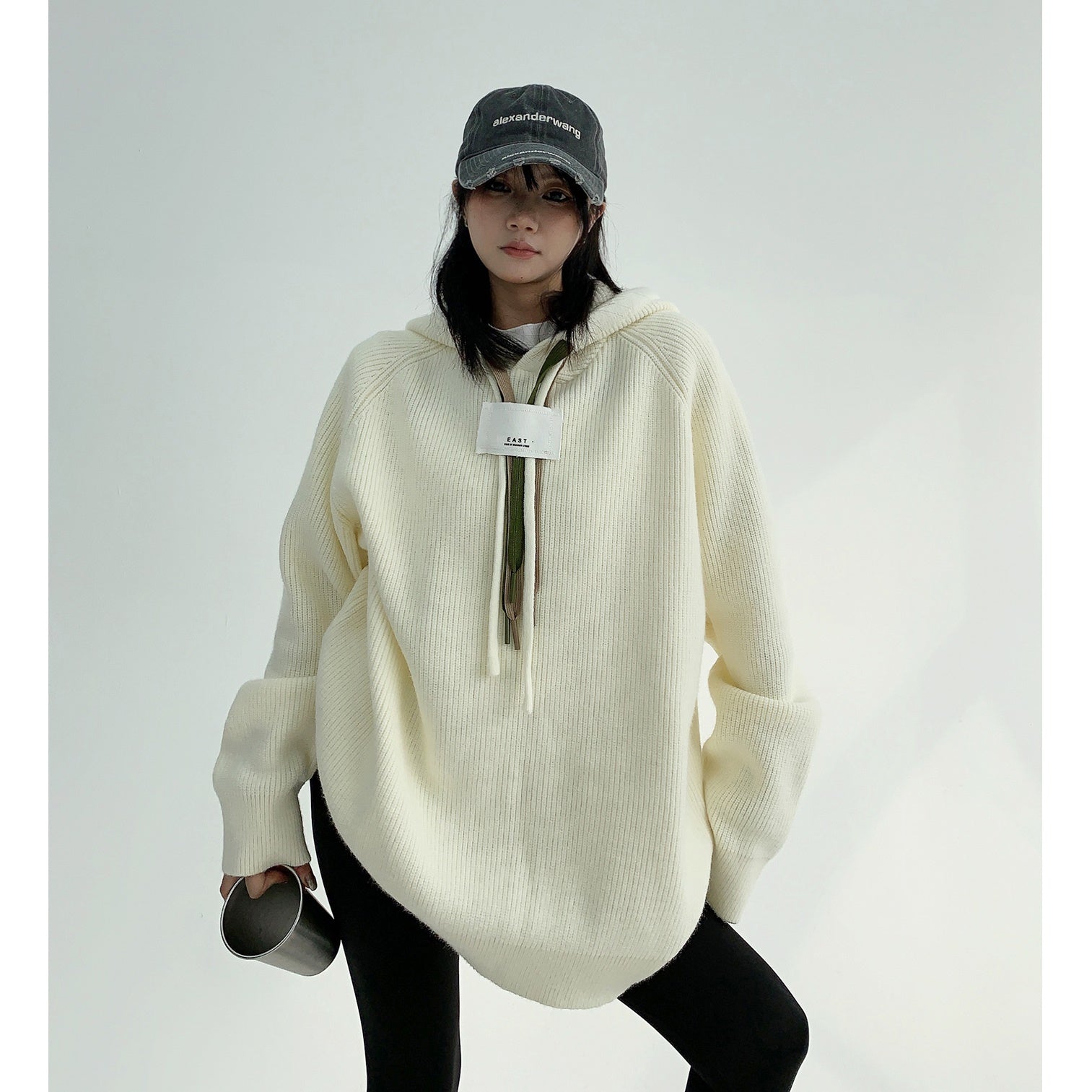 Thick Needle Triple String Thickened Hooded Sweater MW9611