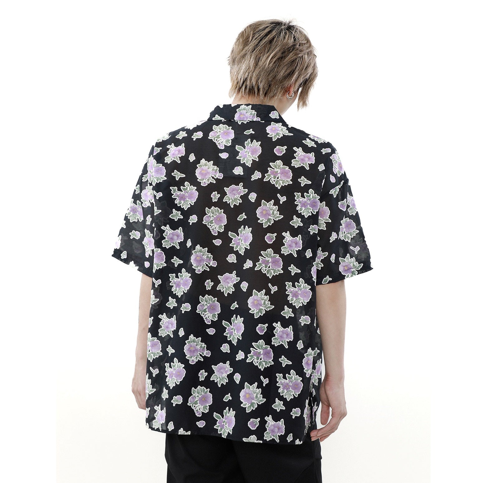 Floral Loose Short Sleeve Shirt MR8019