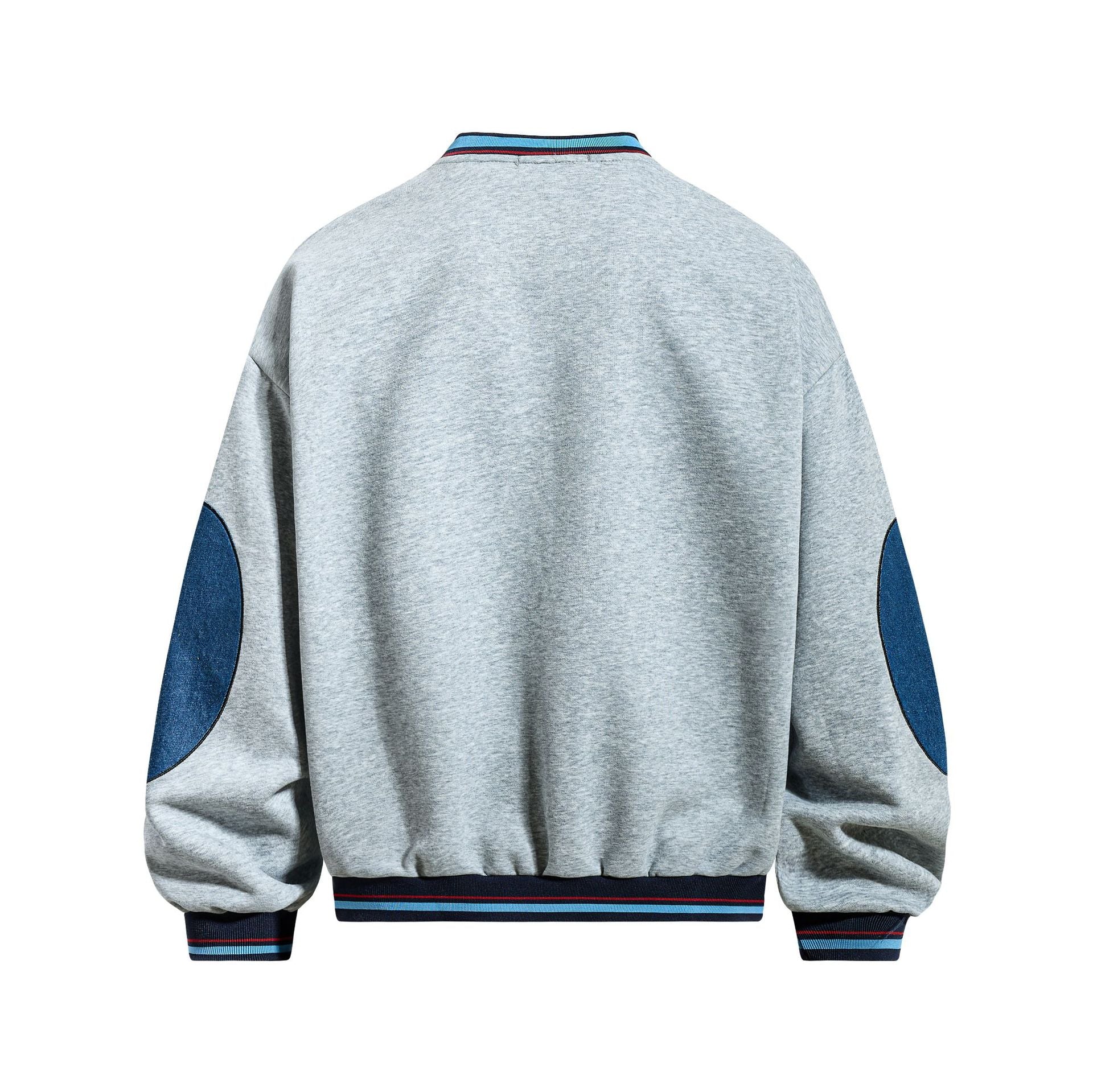 College Baseball Style V-Neck Sweat MW10319