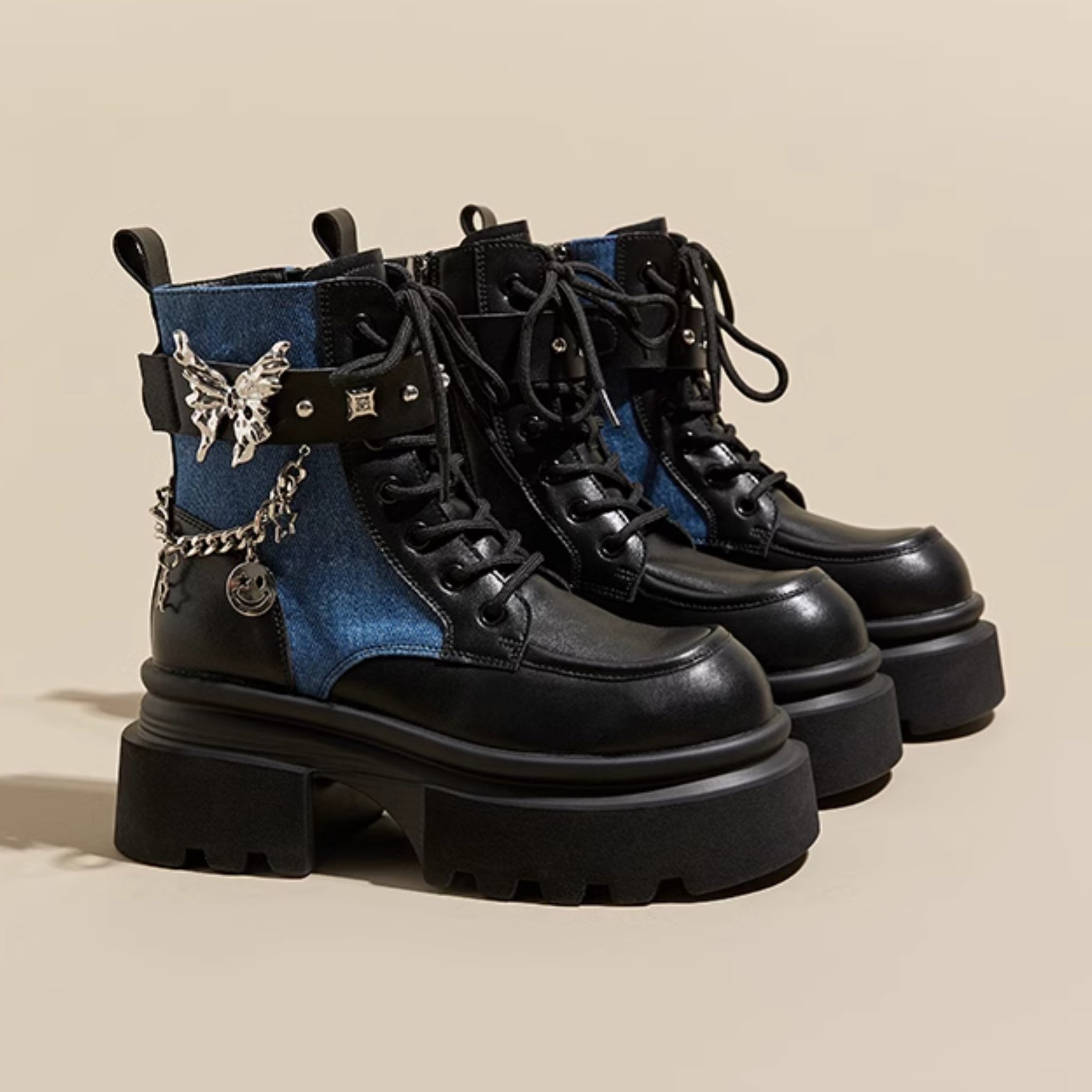 Metal Motif Chain Design Martin Boots GP2002