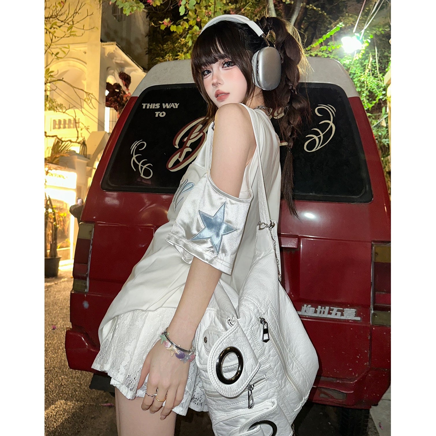 Sporty Formula Design Cut-out T-shirt KK2049