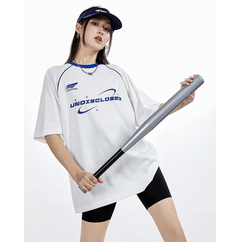 Retro Sports Design Raglan Sleeve T-Shirt MW9232
