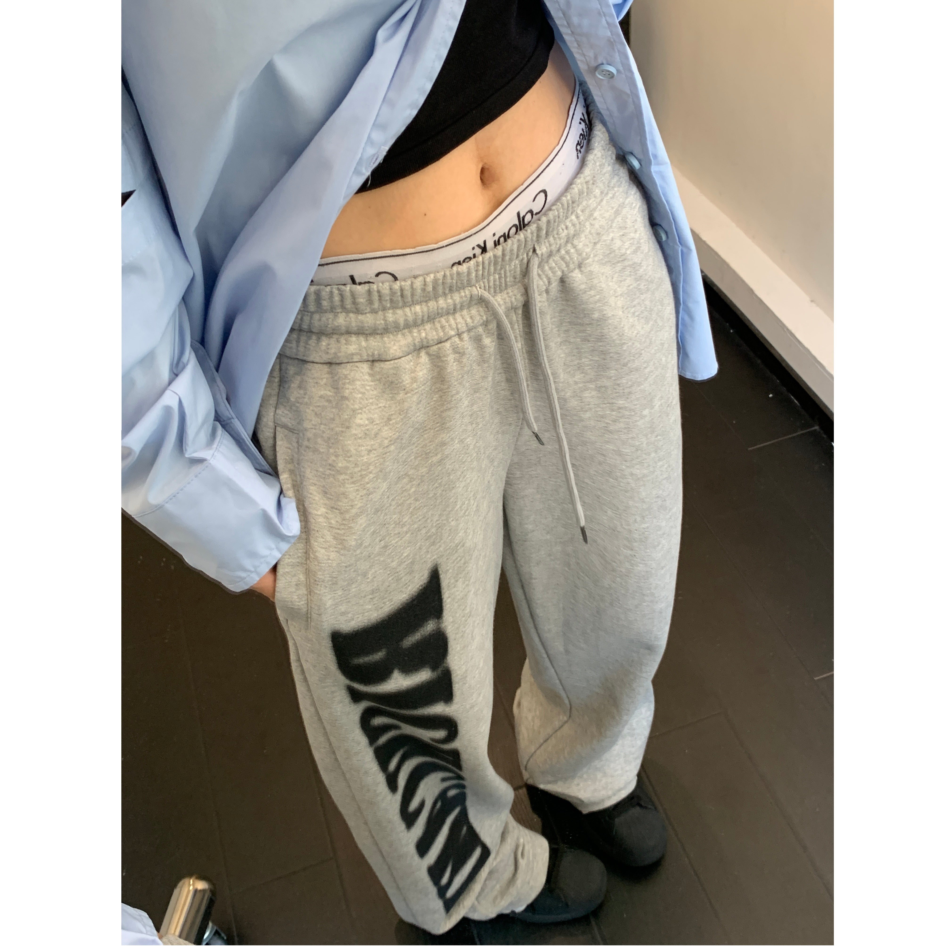 Big Logo Print Sweat Pants MW9773