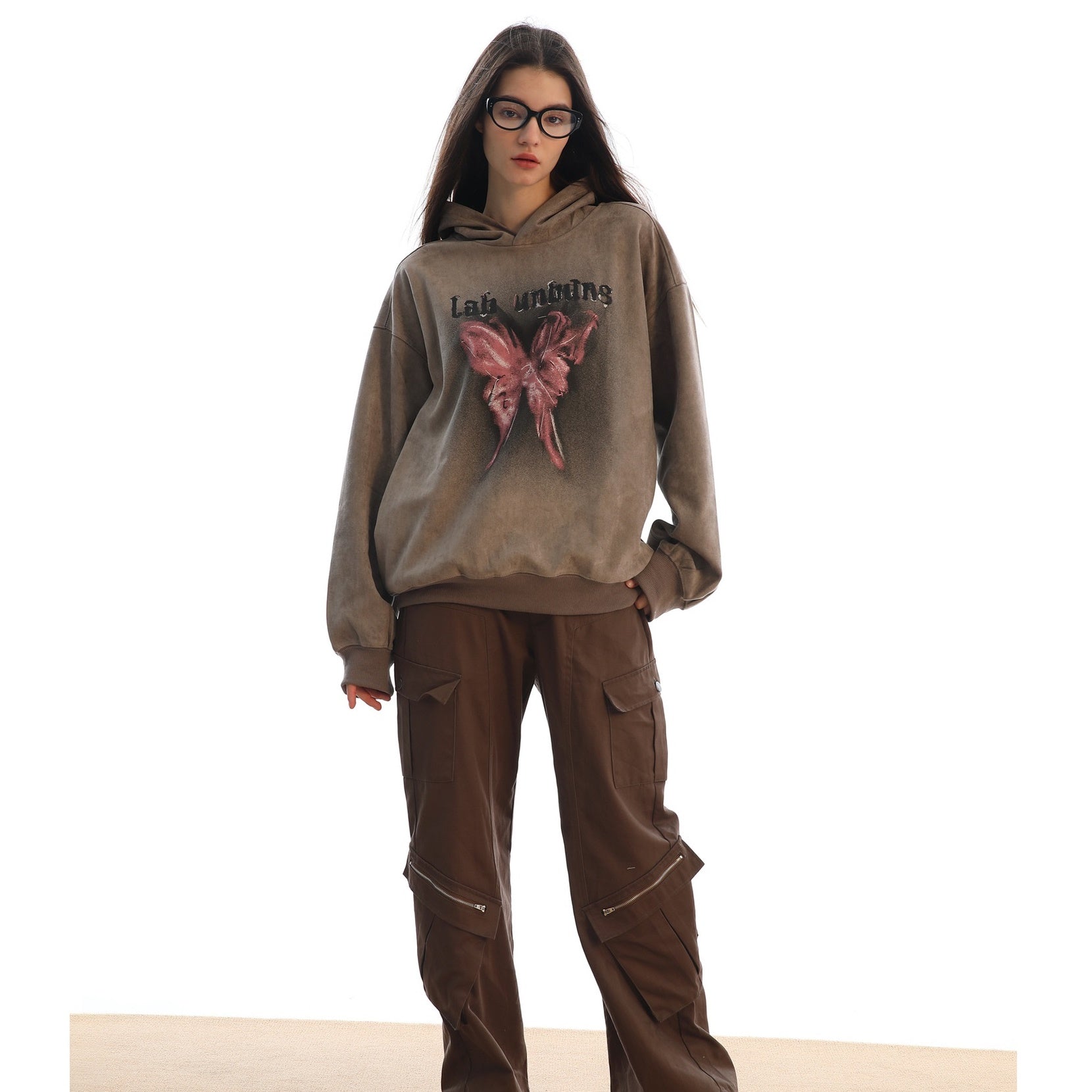 Butterfly Graffiti Dirty Hoodie MW9620