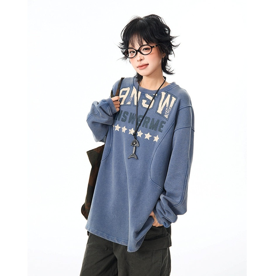 Graffiti Letters Long Sleeve Top MW9958