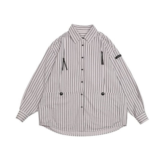 Retro Striped Long-sleeved Sunscreen Shirt EZ126