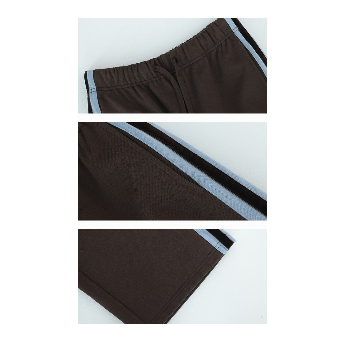 Retro Bar Stitching Loose Sweat Pants AC7080