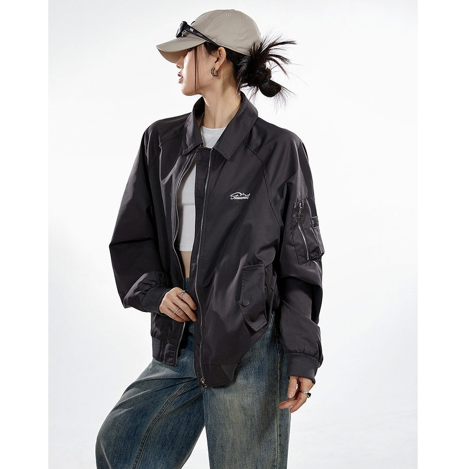 Work Style Loose  ZIP-Up Jacket MW9328