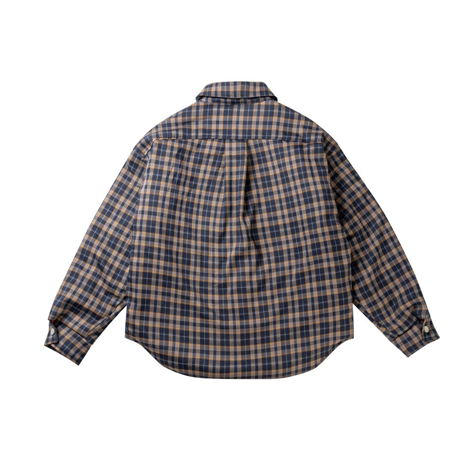 Work Quilting Check Shirt Jacket MW9575