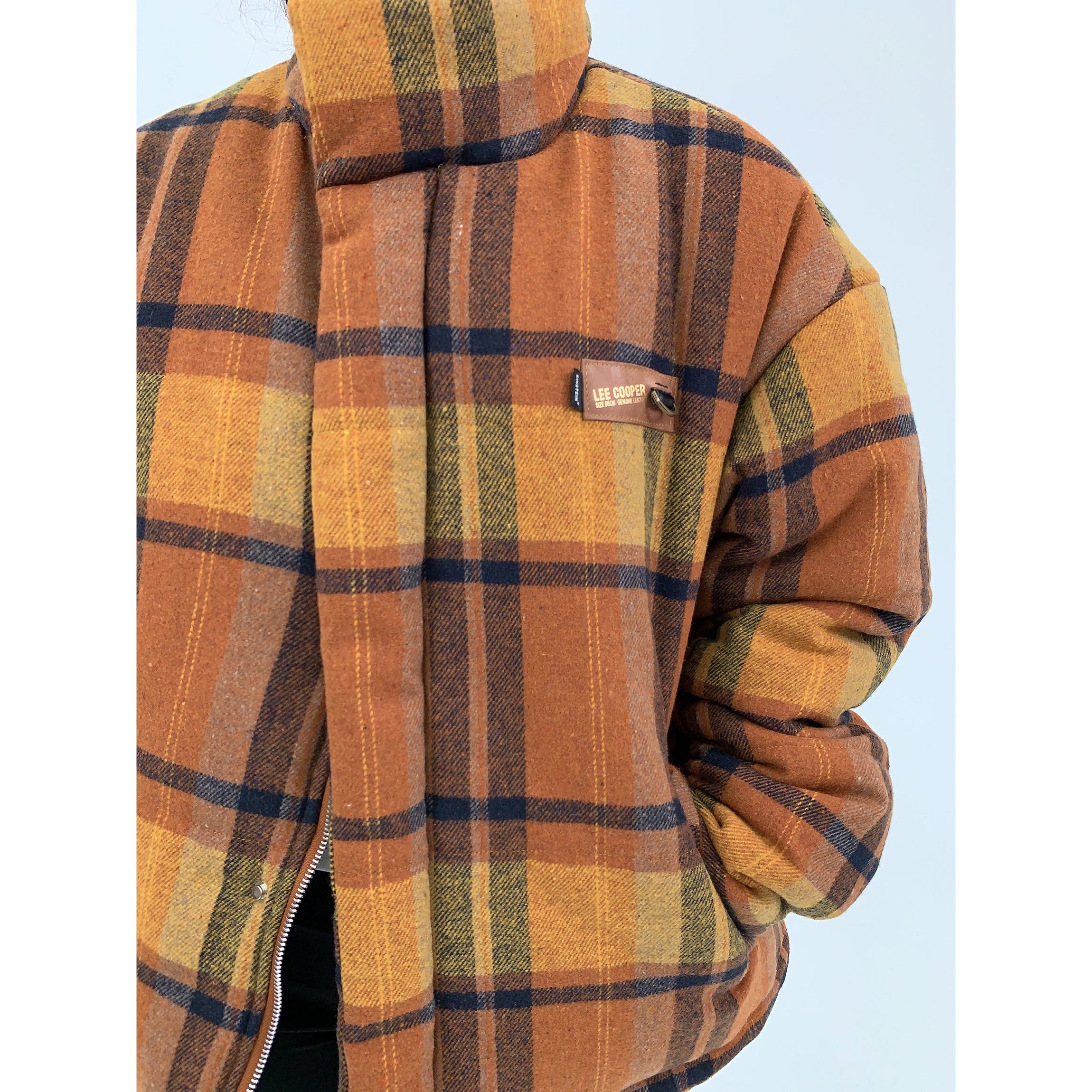 Retro Plaid Thickened Short Padded Jacket MW9691