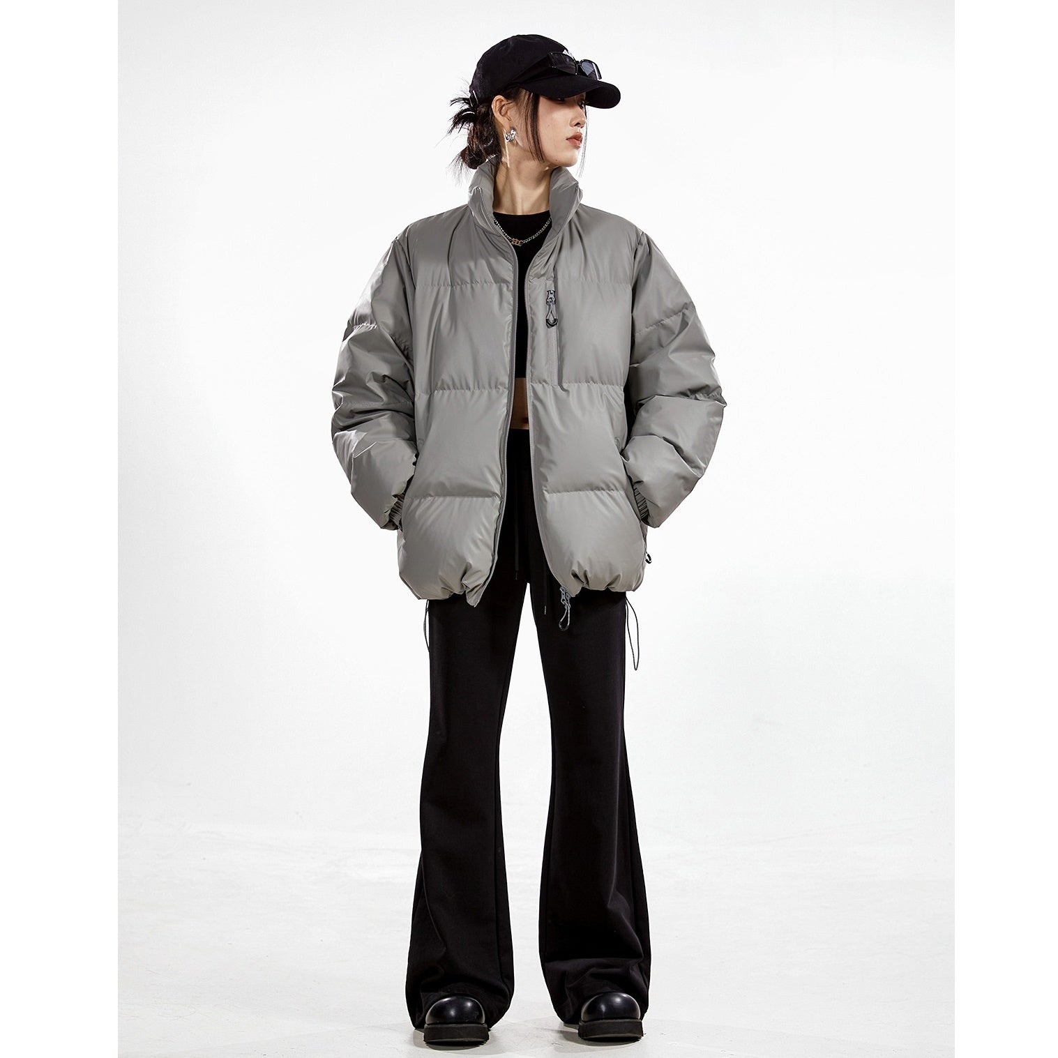 Stand Collar Simple Down Jacket IC9001