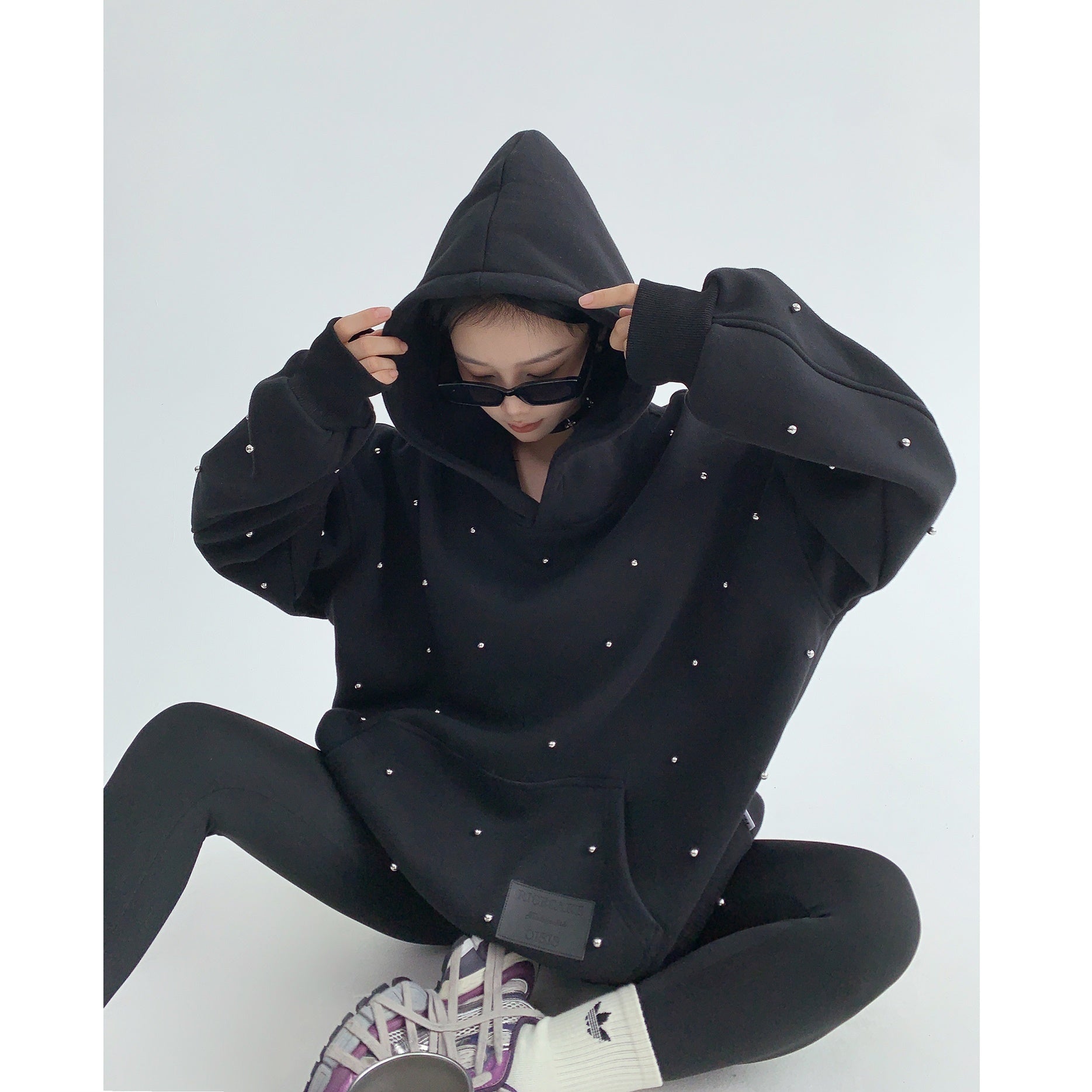 Heavyweight Beaded Loose Hoodie MW9515