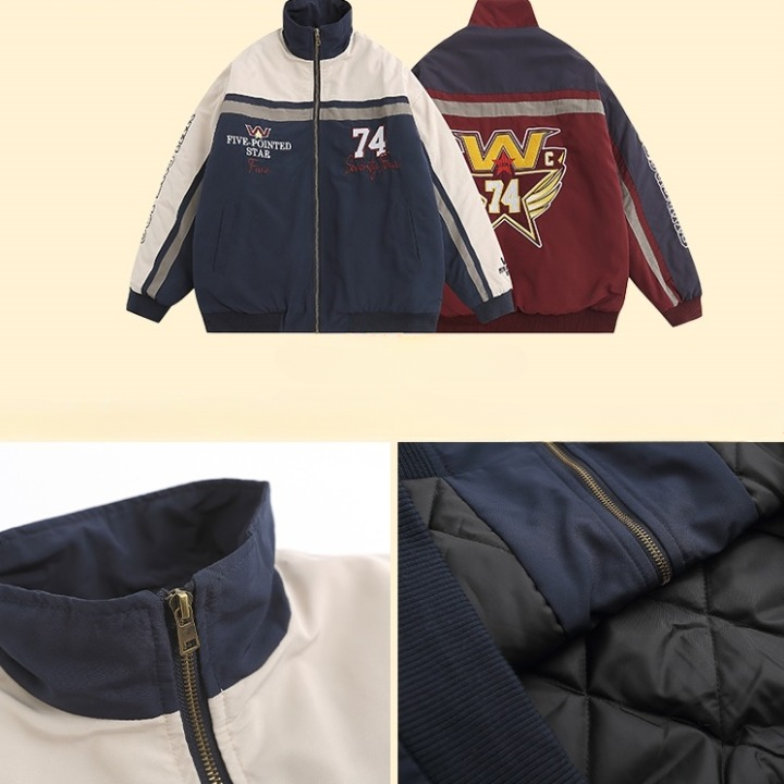 Color-Blocked Flight Jacket HG7192