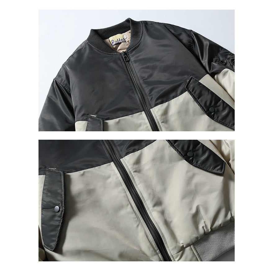 Contrasting Flying Padded Jacket MW9686