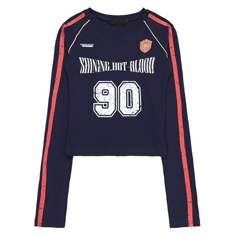 Number Logo Slim Long Sleeve T-shirt MW10106