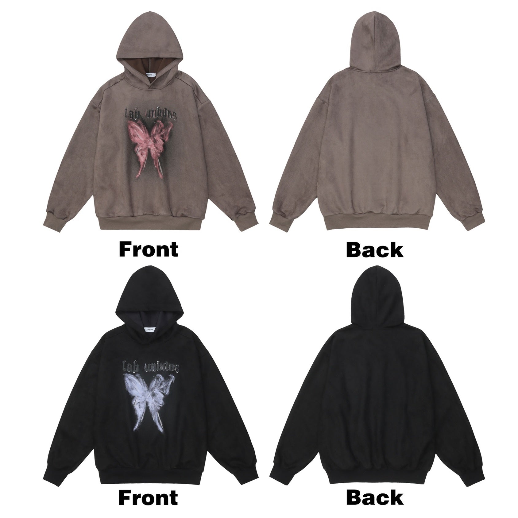 Butterfly Graffiti Dirty Hoodie MW9620