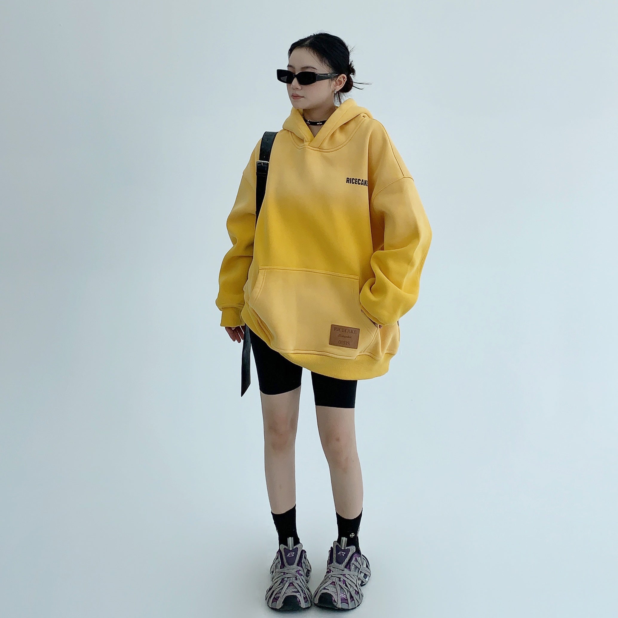 Gradient Simple Letter Oversize Hoodie MW9511