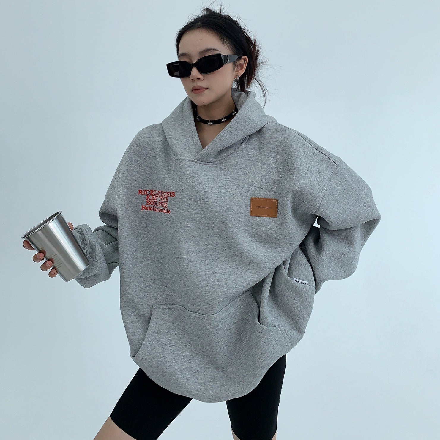 Heavy Industry Embroidery Loose Hoodie MW9591