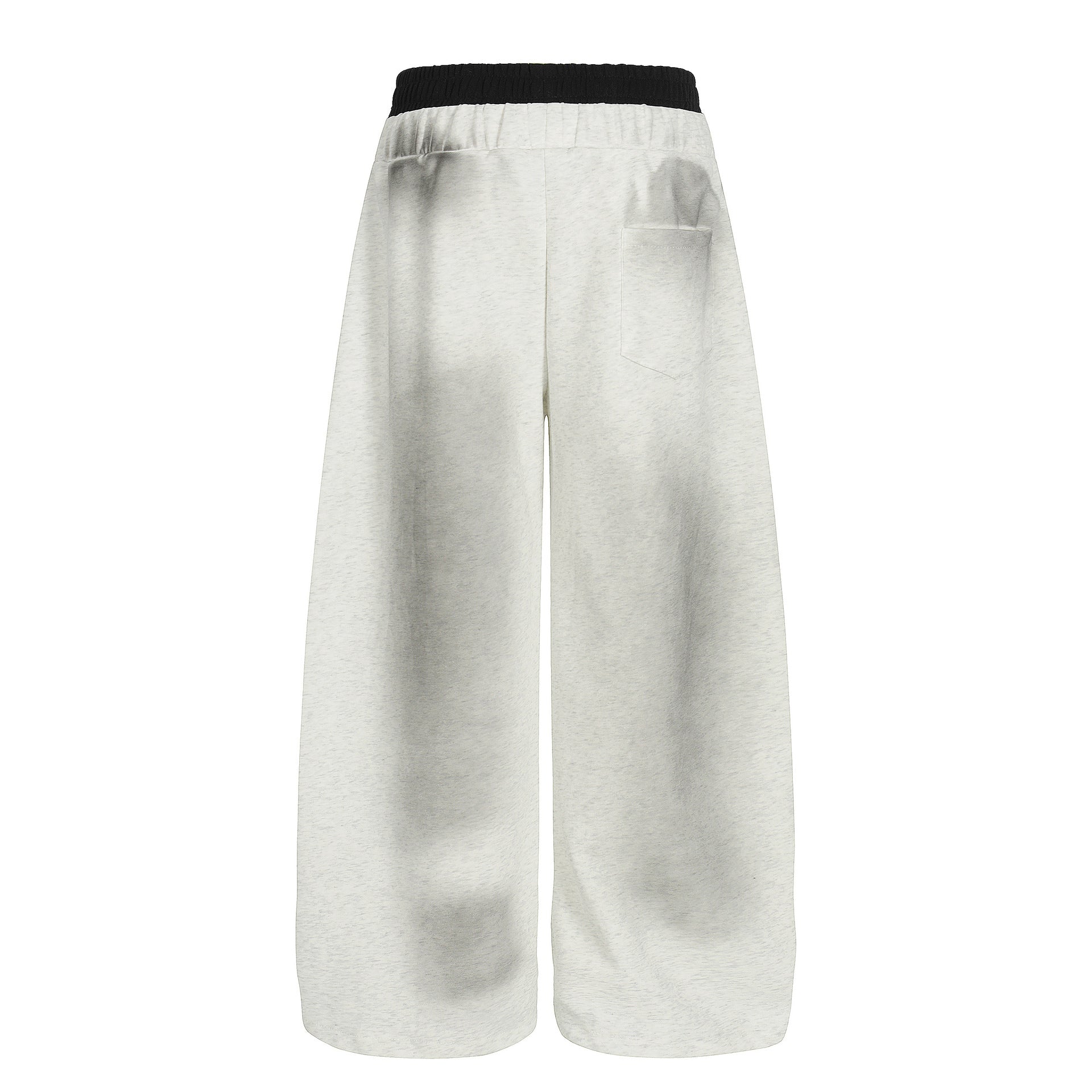 Double-waist Smuge Letter Printed Sweat Pants MW10385