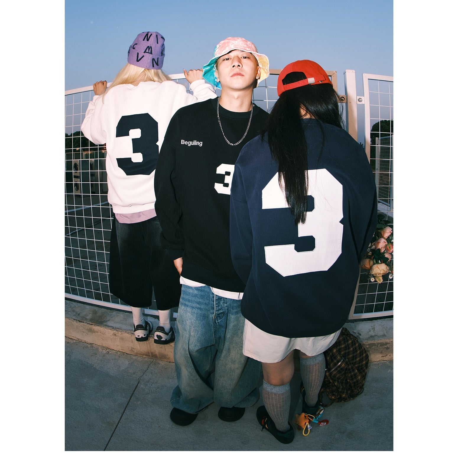 Number Printed Crew Neck Sweat MW9421