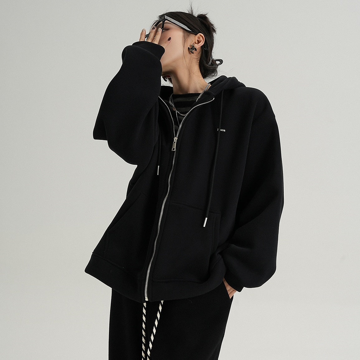 ZIP-Up Hooded Sweat Jacket MW9761