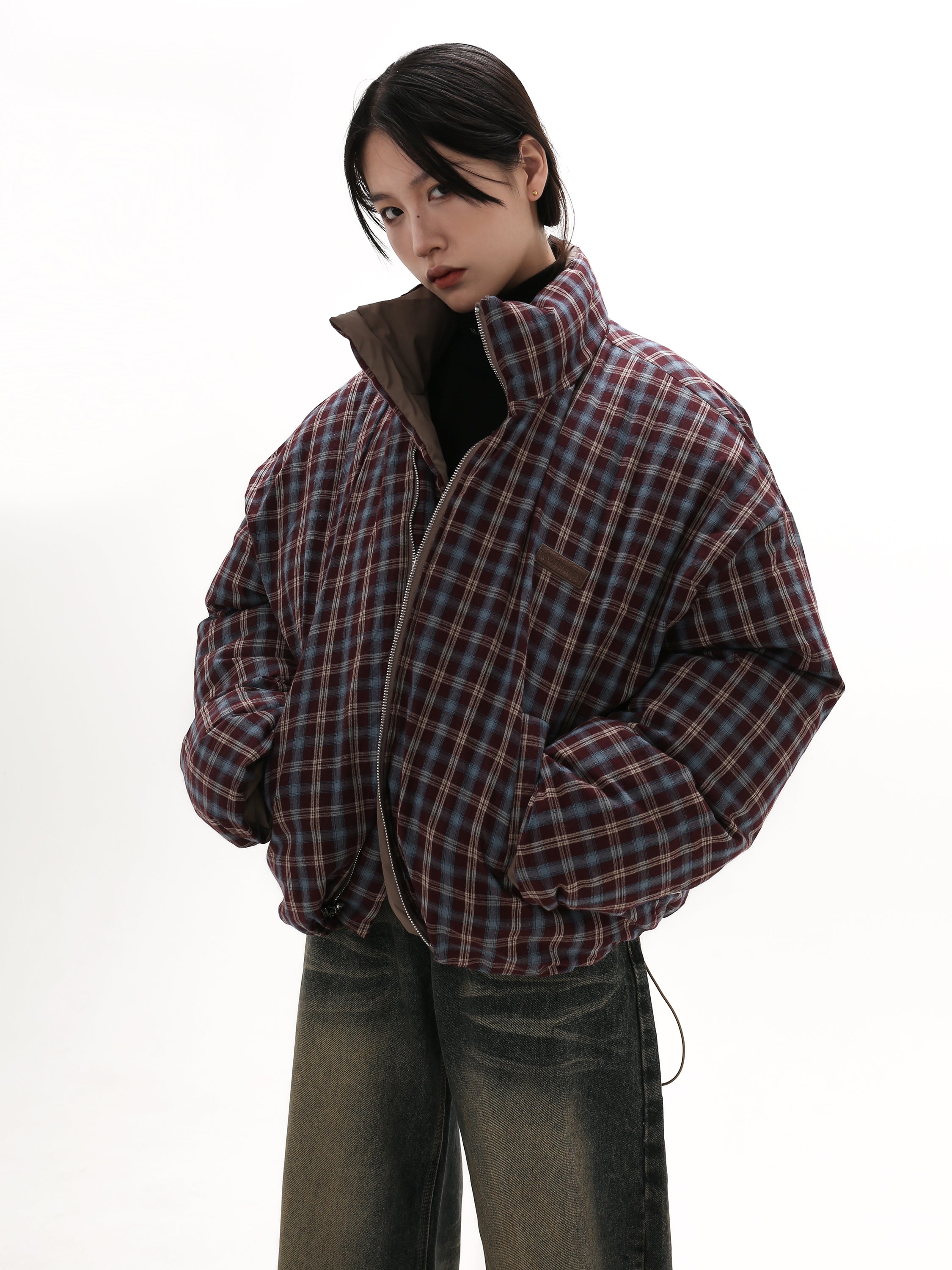 Reversible checked jacket GB7001 