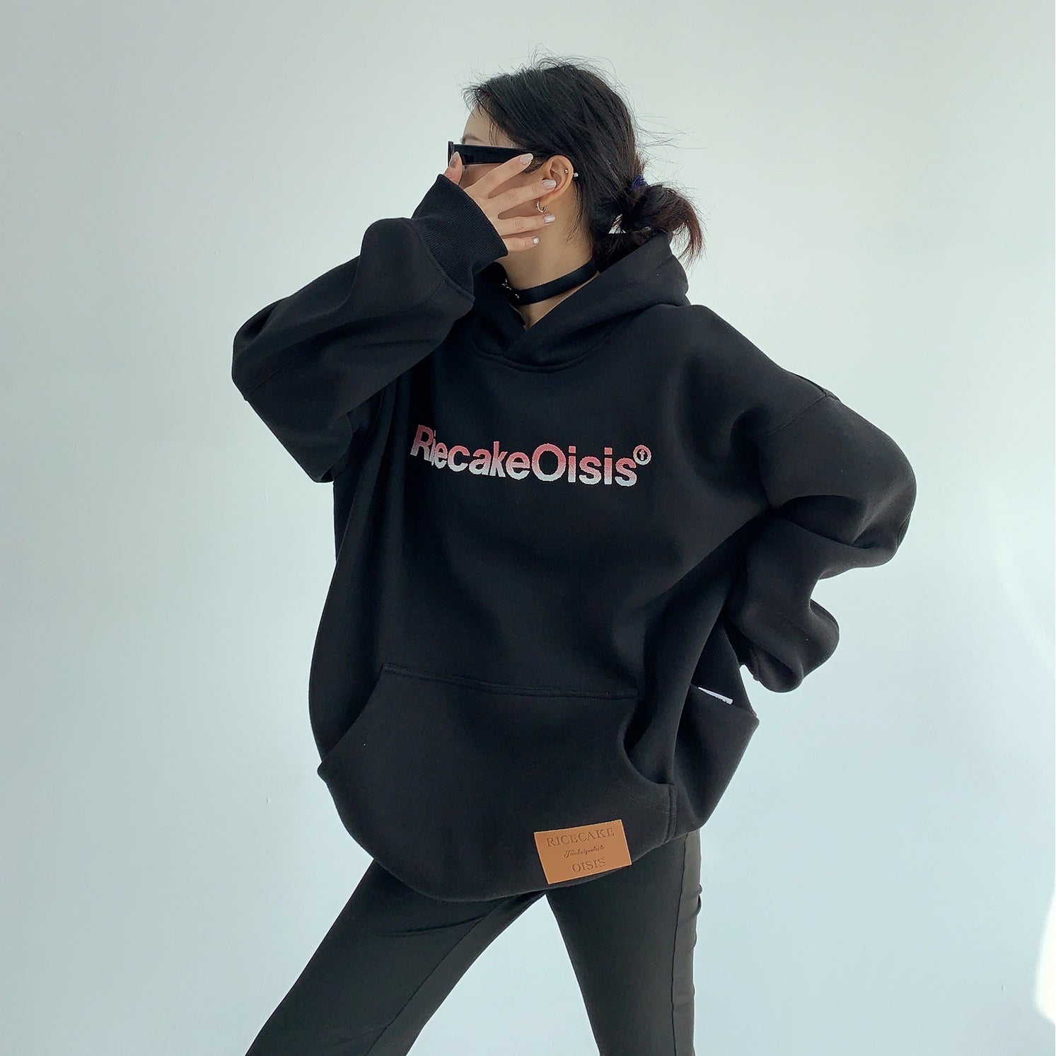 Toothbrush Embroidered Hoodie MW9643