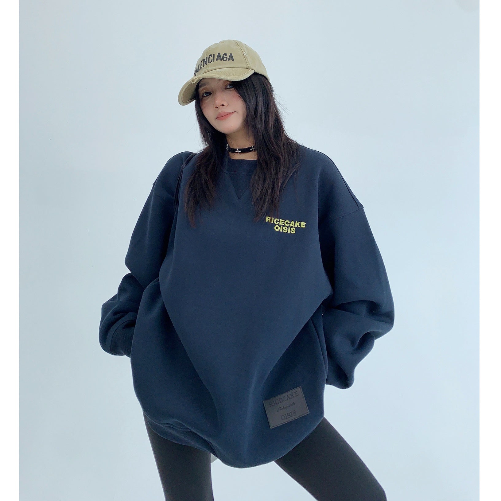 Oversize Embroidered No.5 Crewneck Sweat MW9353