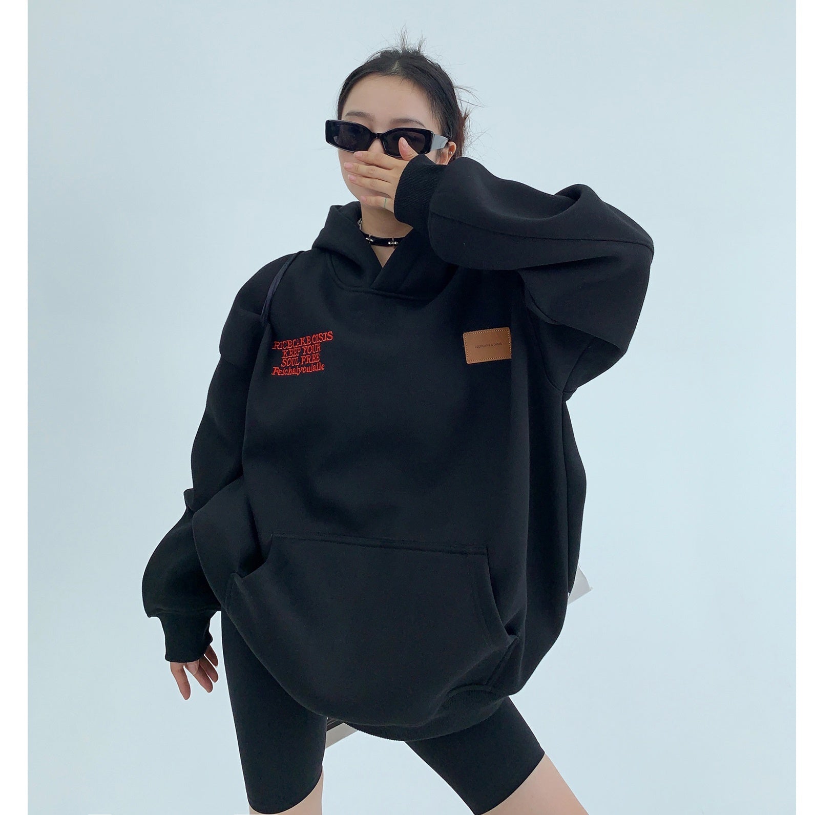 Heavy Industry Embroidery Loose Hoodie MW9591