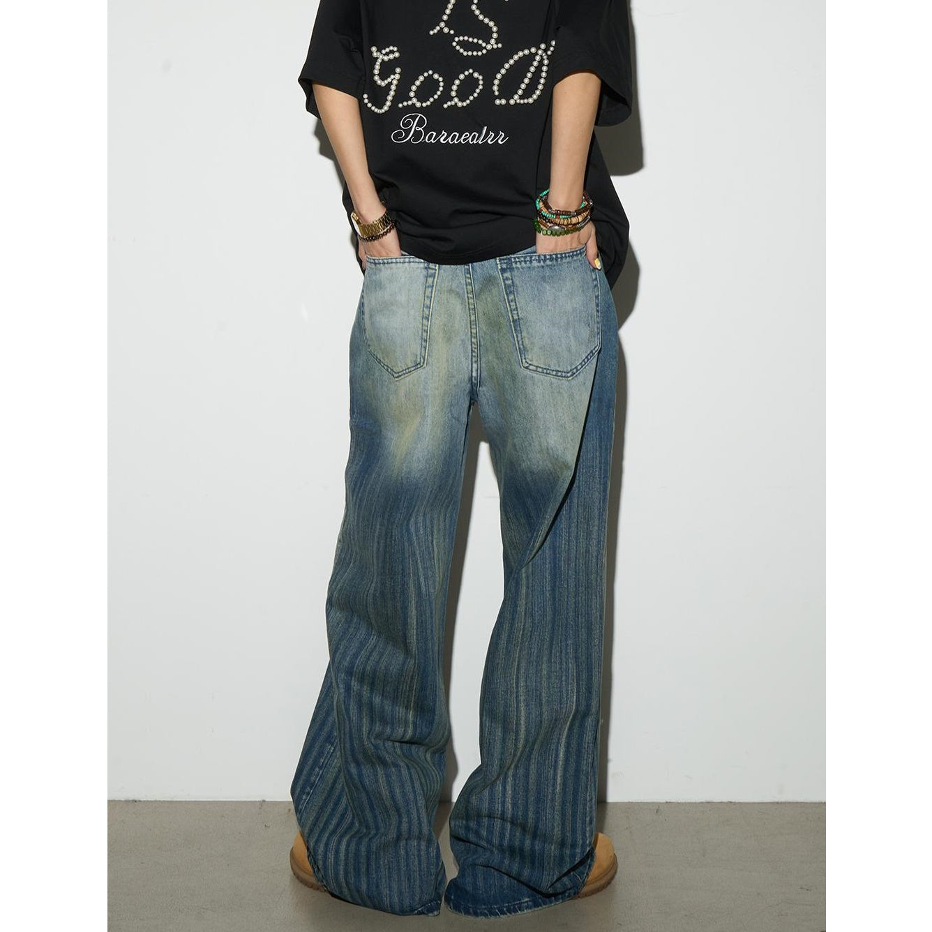 Duty Wash Stripe Gradient Jeans MW9809