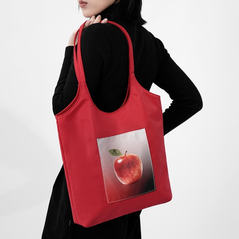 Fruit Print Casual Shoulder Tote Bag BA025