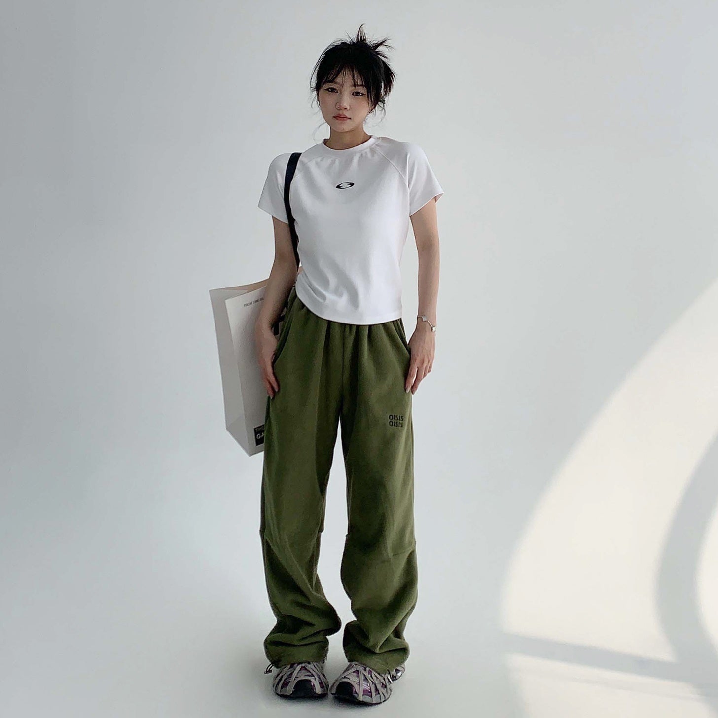 【上下別売り】Embroidery Fleece Loose Hoodie & Pants MW9631