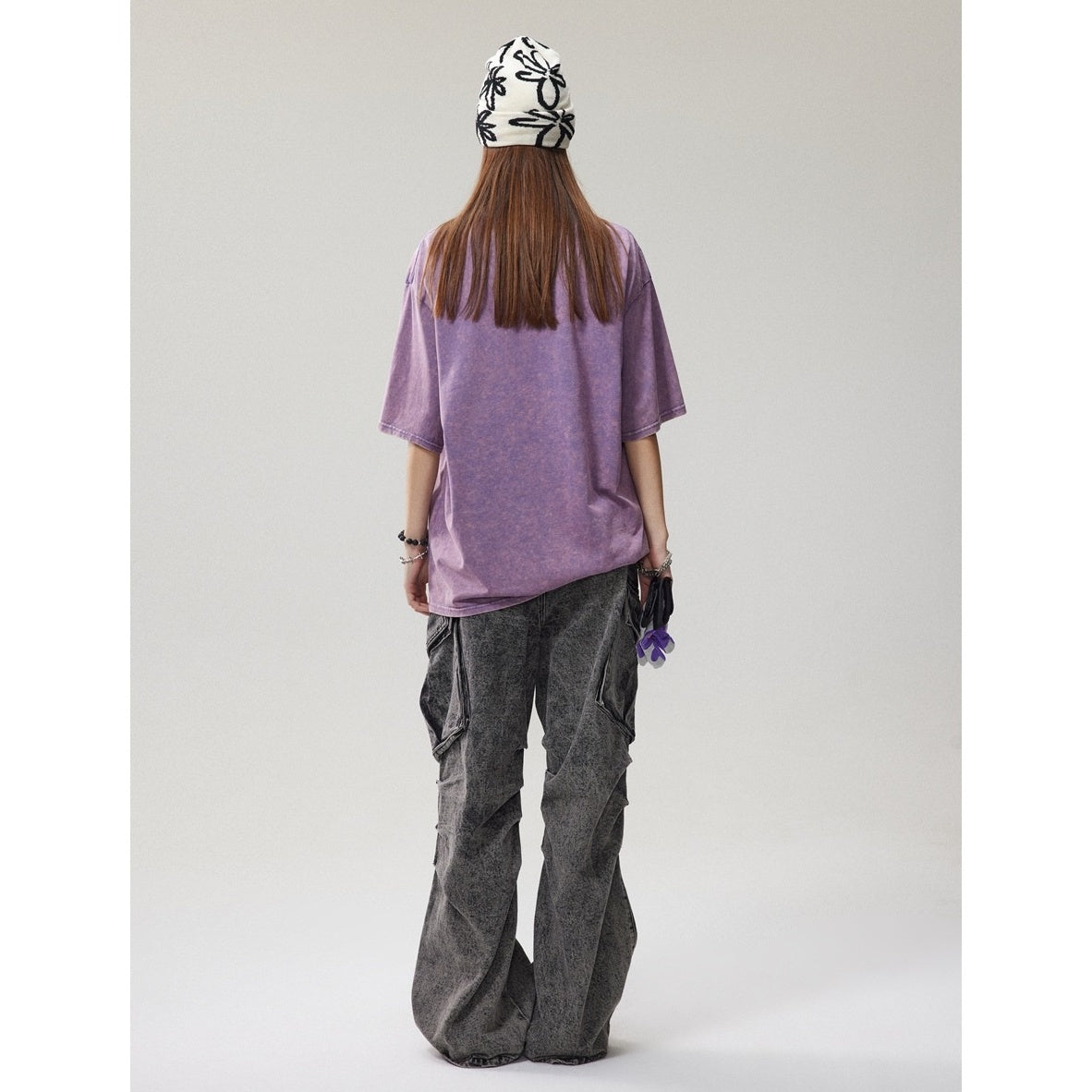 Tie-dye Loose Casual Print T-shirt MW10103