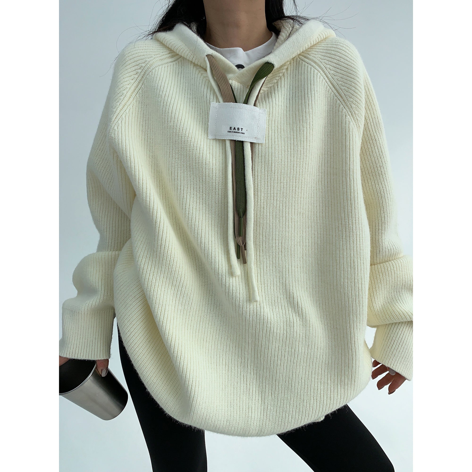 Thick Needle Triple String Thickened Hooded Sweater MW9611