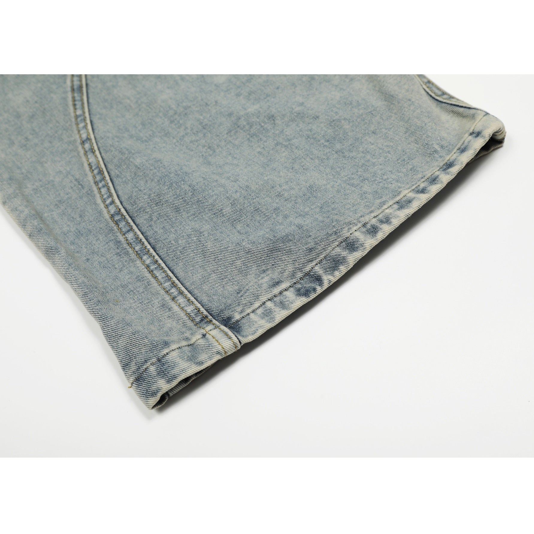 Patchwork Wide-leg Curve Jeans MW10321