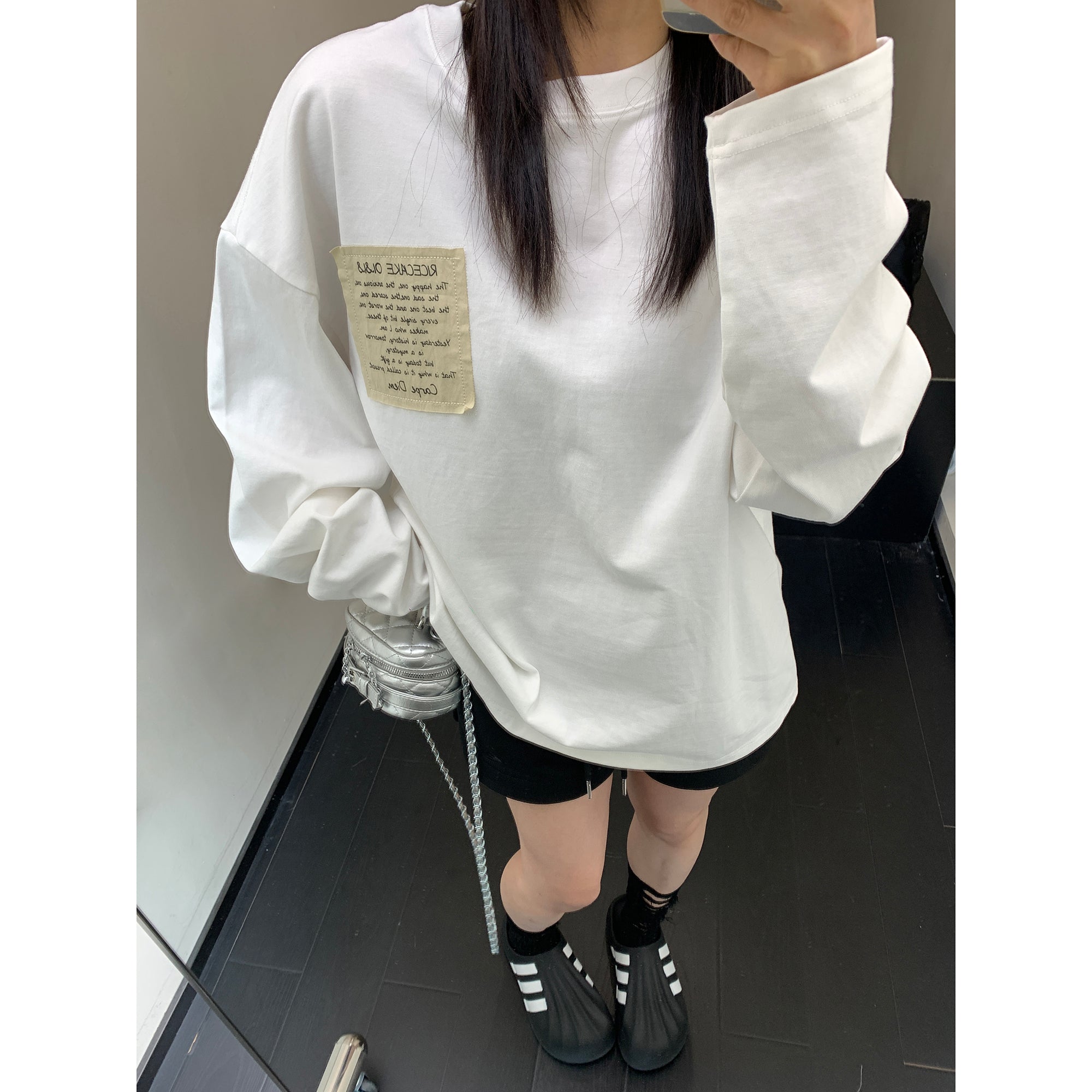 Patch Print Long Sleeve T-shirt MW9894