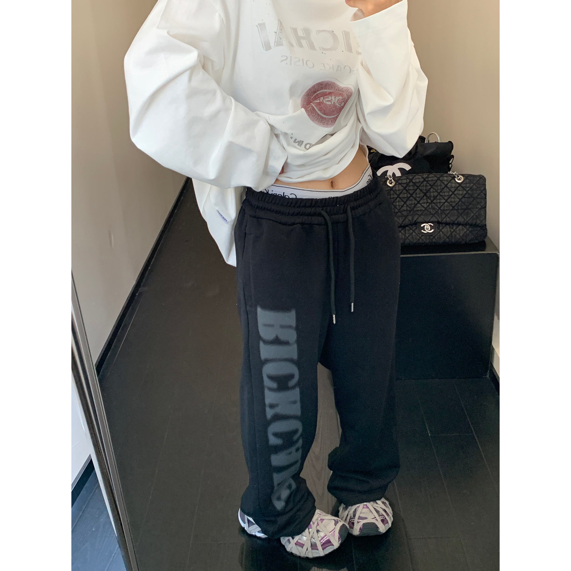 Big Logo Print Sweat Pants MW9773