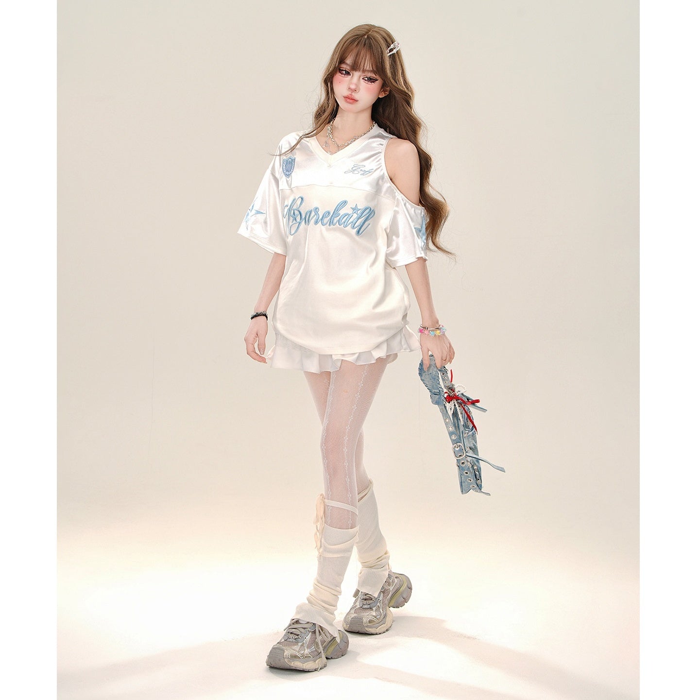 Sporty Formula Design Cut-out T-shirt KK2049