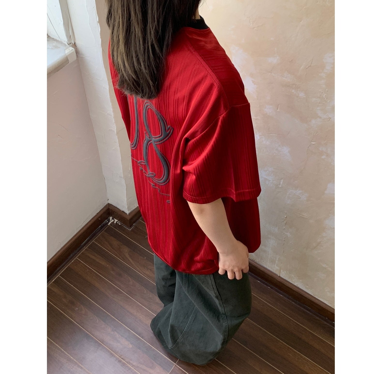 Ringer Neck Satin Sporty T-Shirt AP7012
