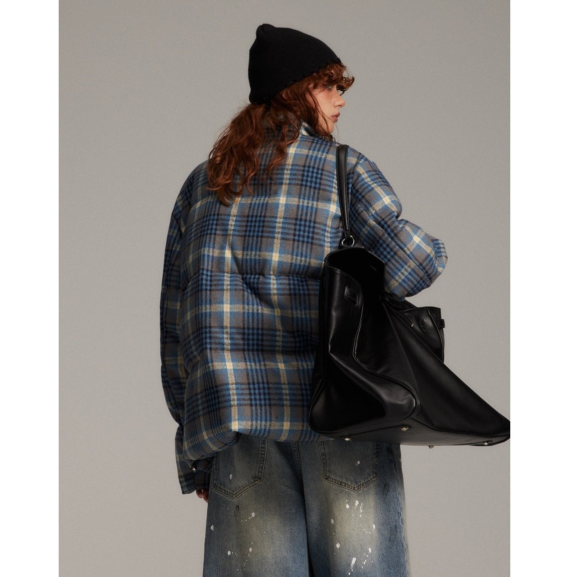 Vintage Plaid Padded Jacket MW9731