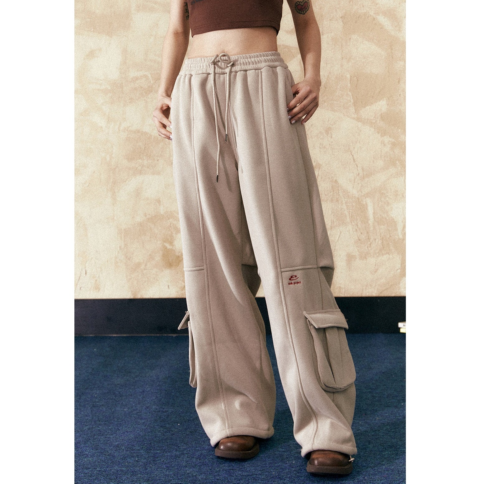 Loose Sports Style Cargo Sweat Pants EZ192