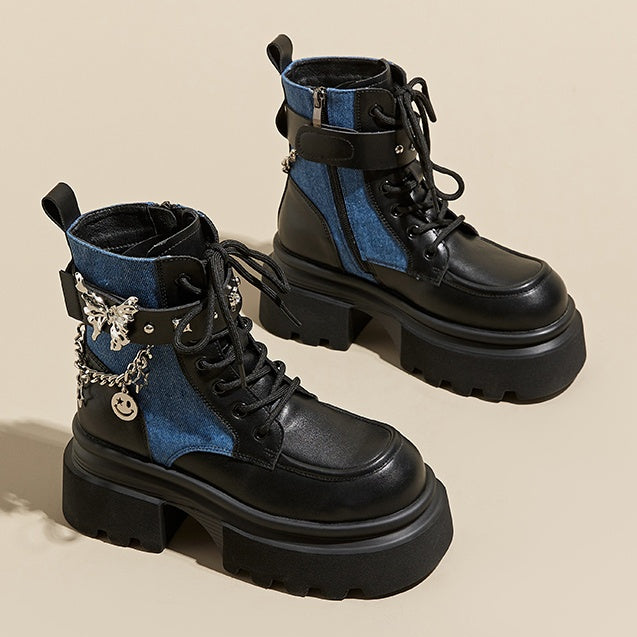 Metal Motif Chain Design Martin Boots GP2002