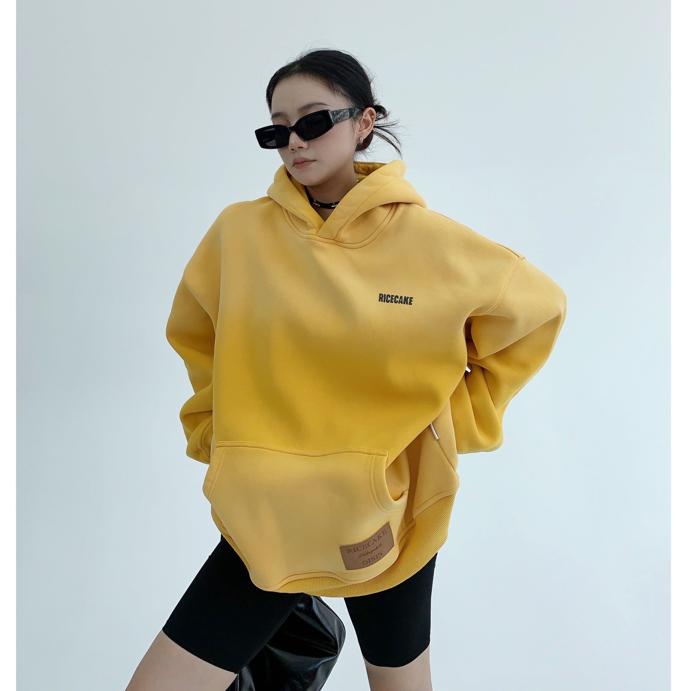 Gradient Simple Letter Oversize Hoodie MW9511