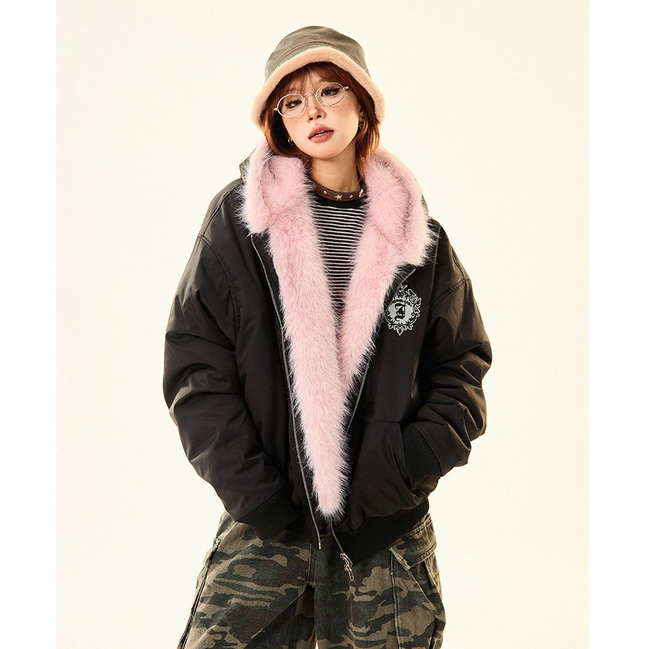 Reversible Fur Liner Hooded Jacket MW9699