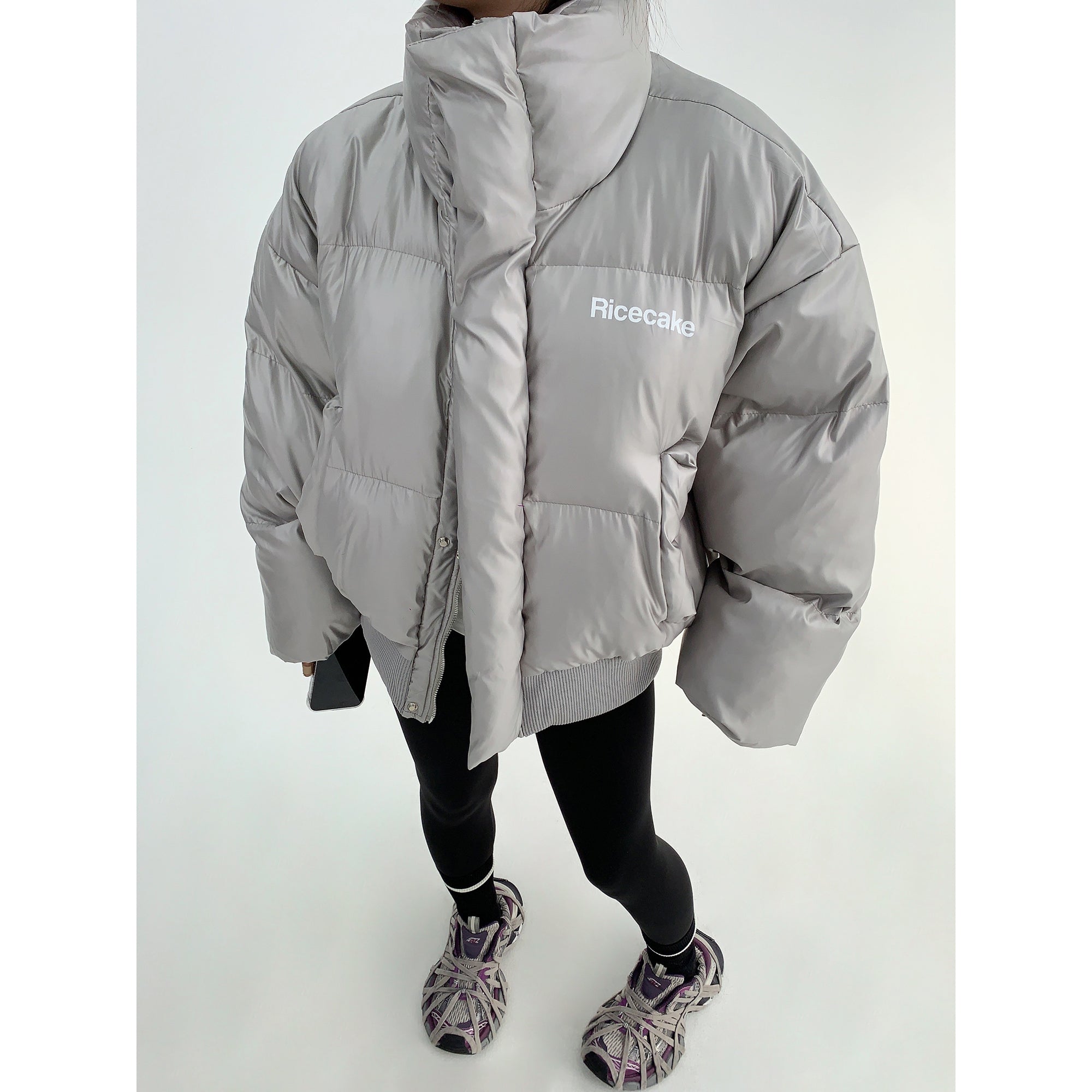 Letter Bread High Neck Padded Jacket MW9637