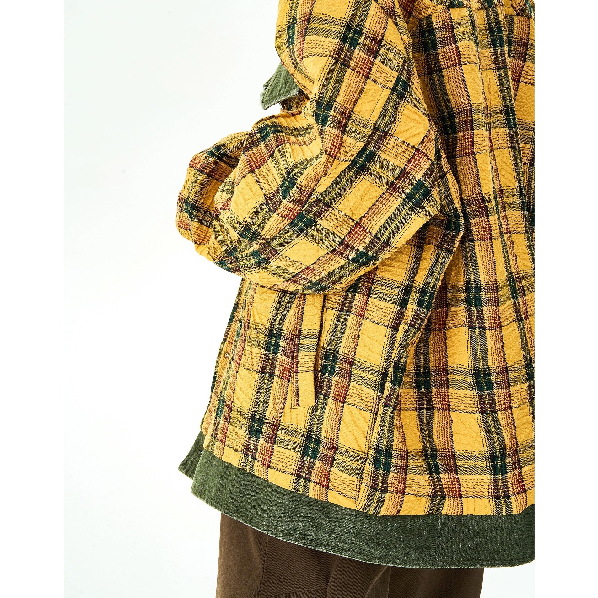 Retro Plaid Loose Slouchy Jacket HG7040