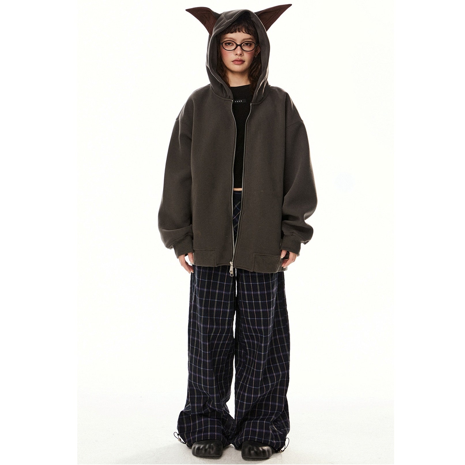 Dog Ears Hooded Sweat Jacket EZ234