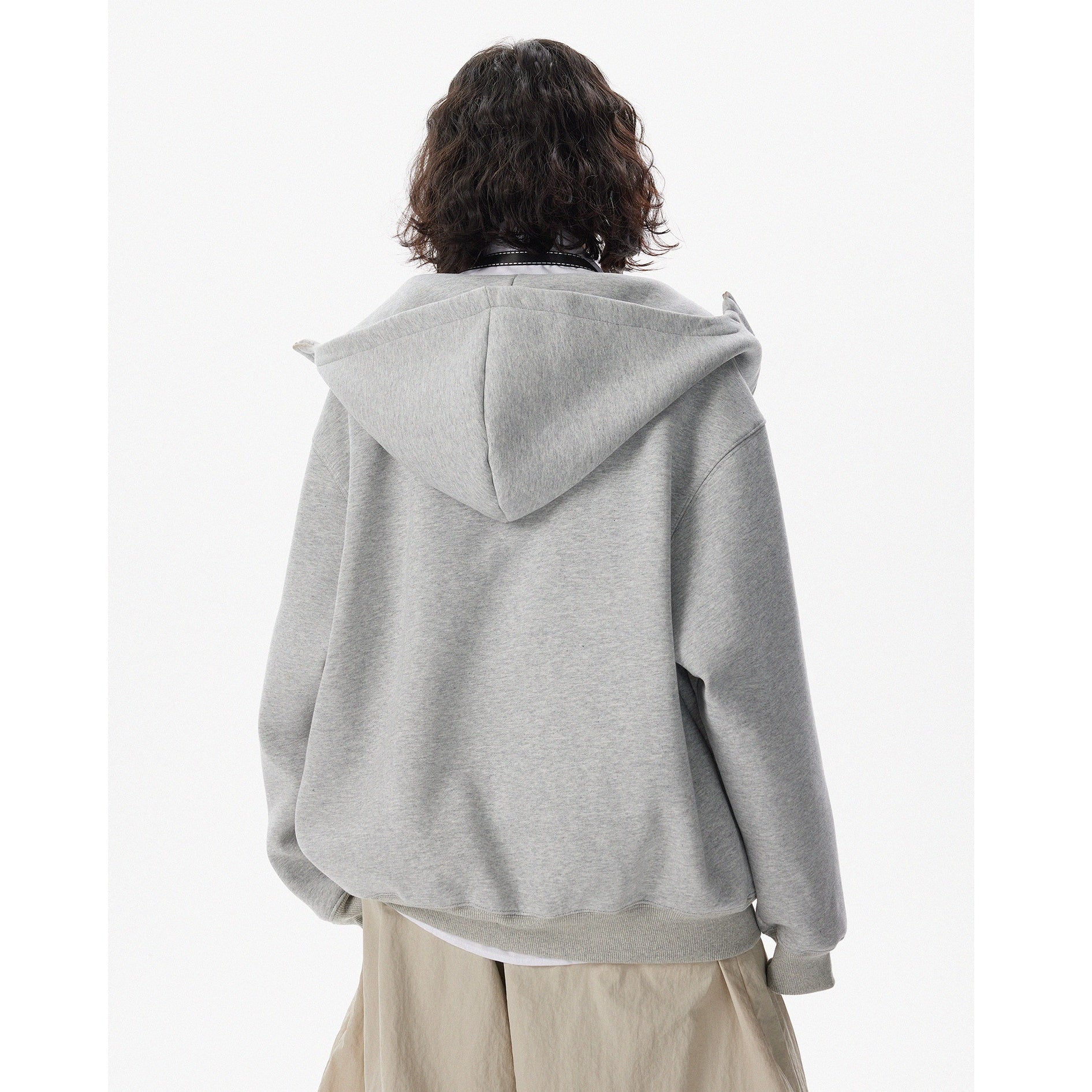 Heavyweight High Neck Zip Hooded Sweat HG7196