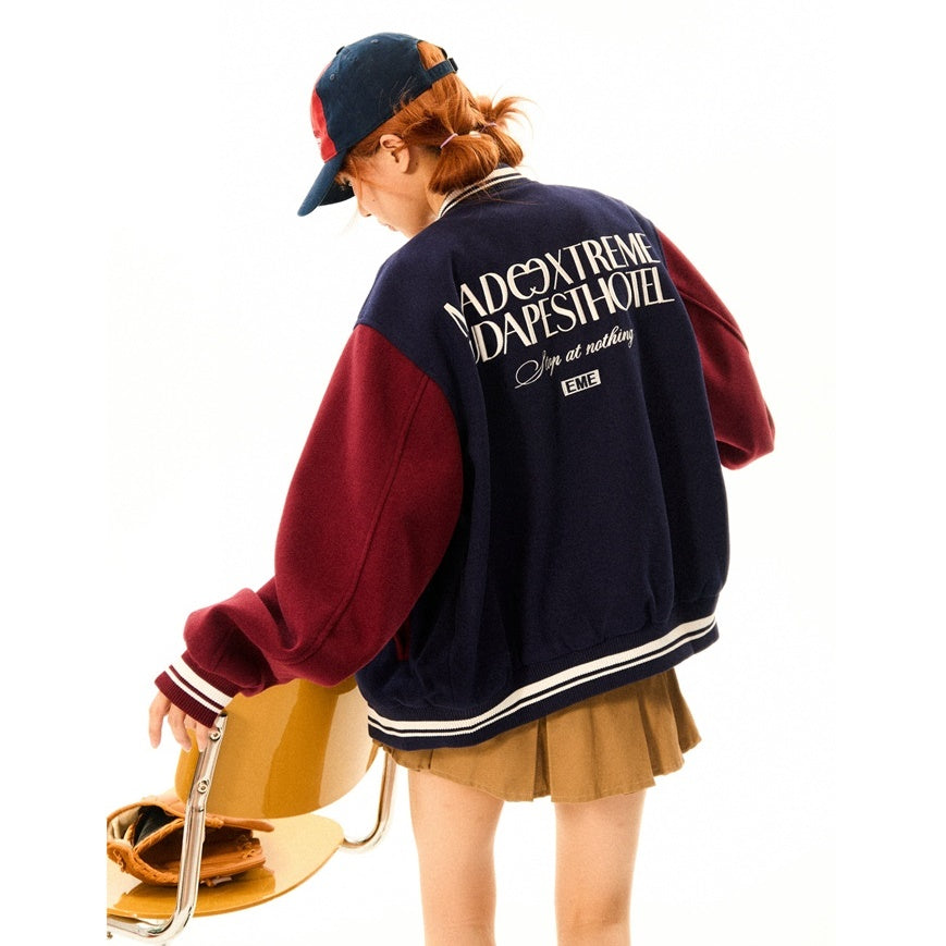 Contrasting Baseball Jacket MW9526