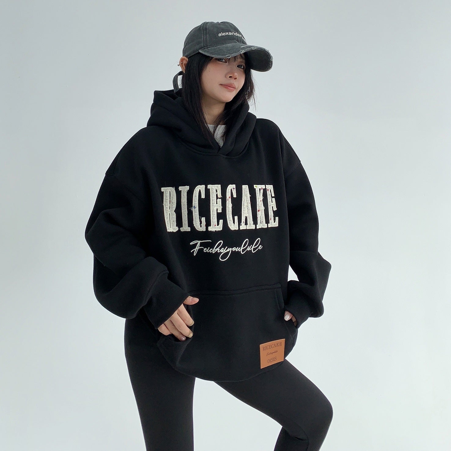 Tweed Touch Logo Embroidery Hoodie MW9652